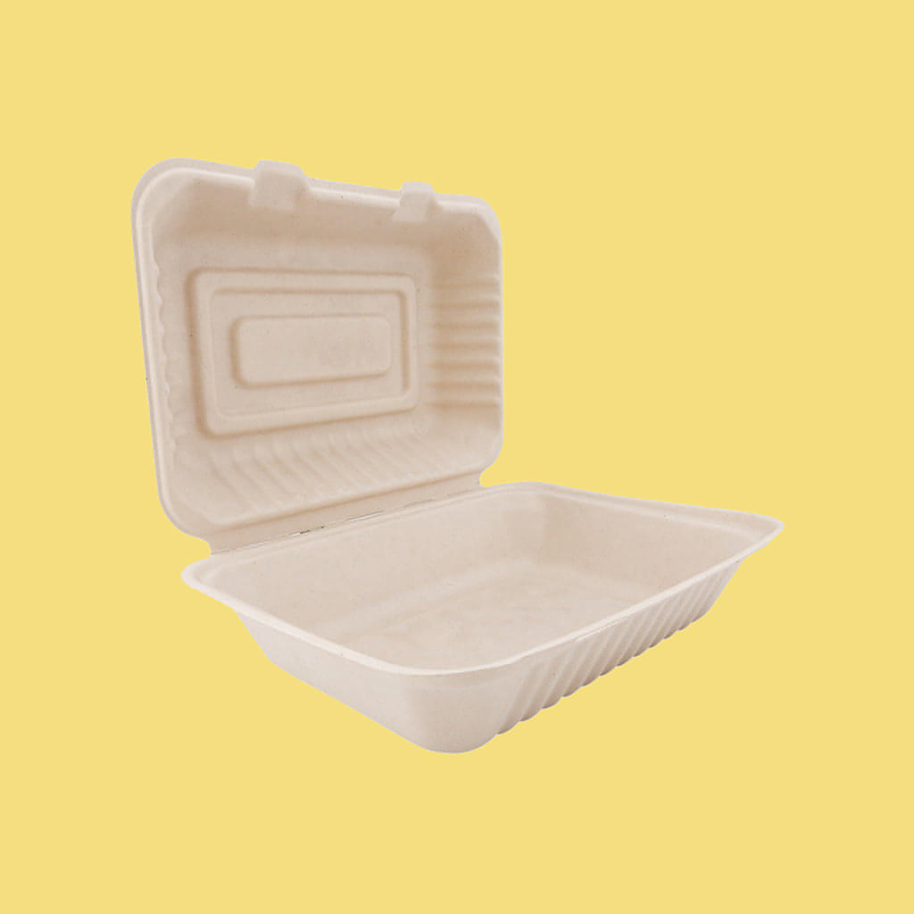 Contenedor Para Alimentos  Desechable y Biodegradable De 9x6x3 - We Care