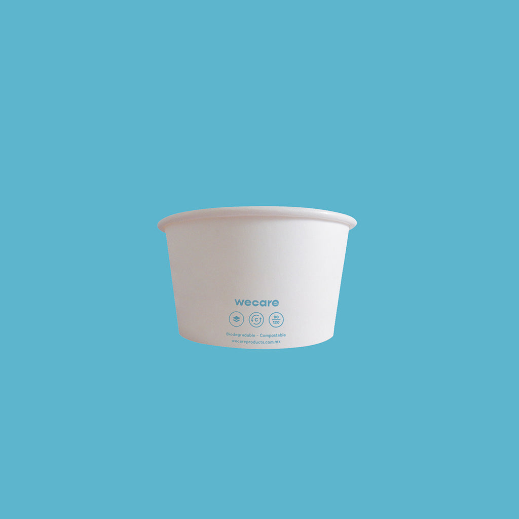 Contenedor Térmico Desechable y Biodegradable De 8 oz - We Care