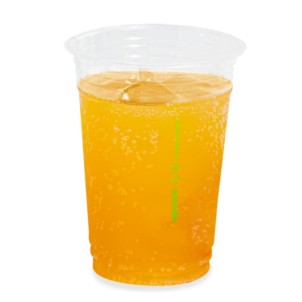 Vaso Transparente Desechable y Biodegradable De 12 oz - We Care