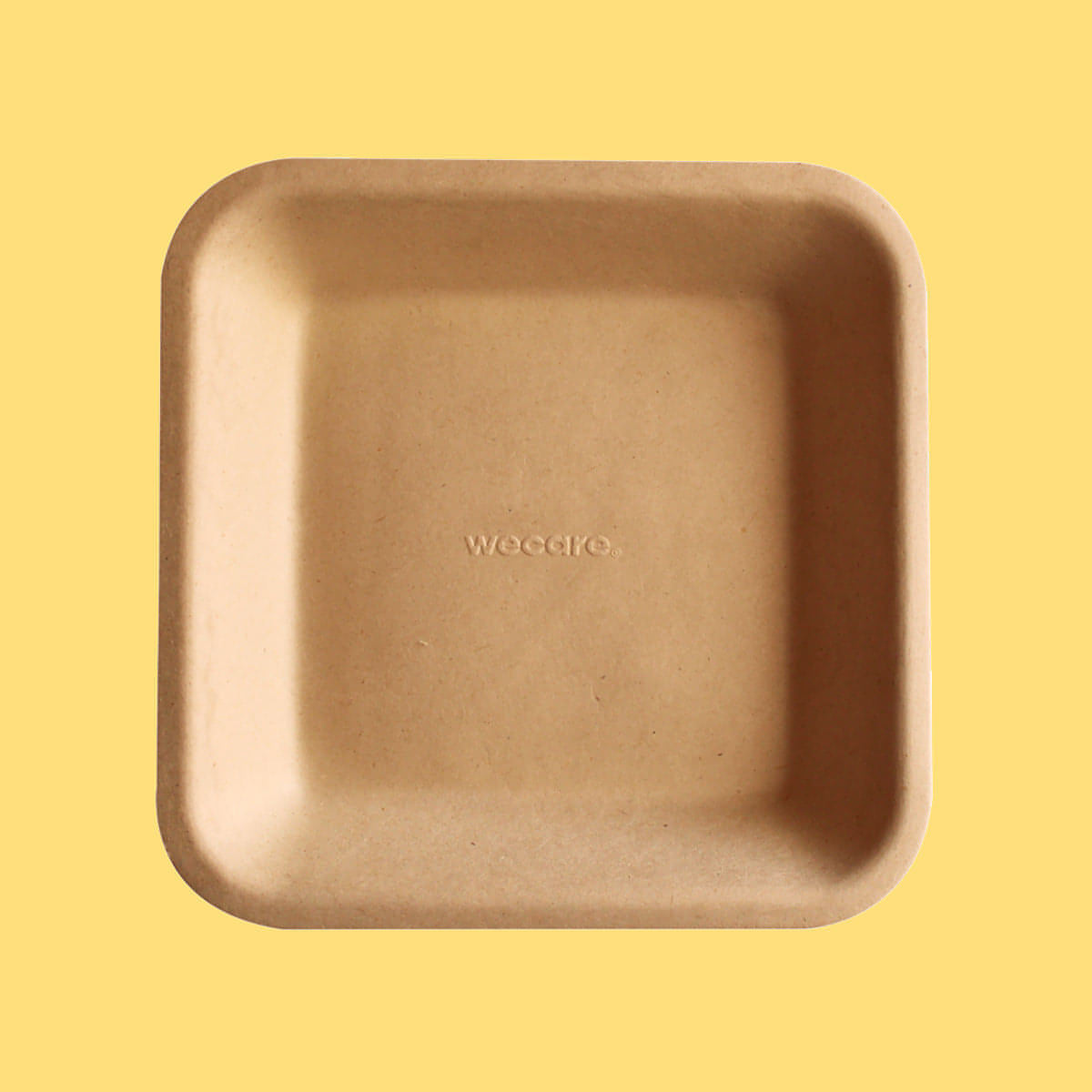 Charola Chica Biodegradable y Compostable 15x15 cm