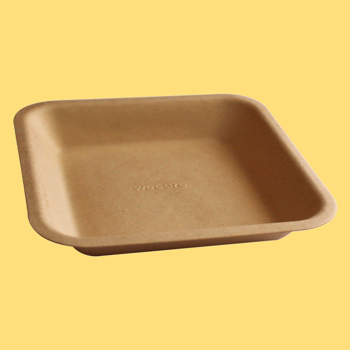 Charola Chica Biodegradable y Compostable 15x15 cm