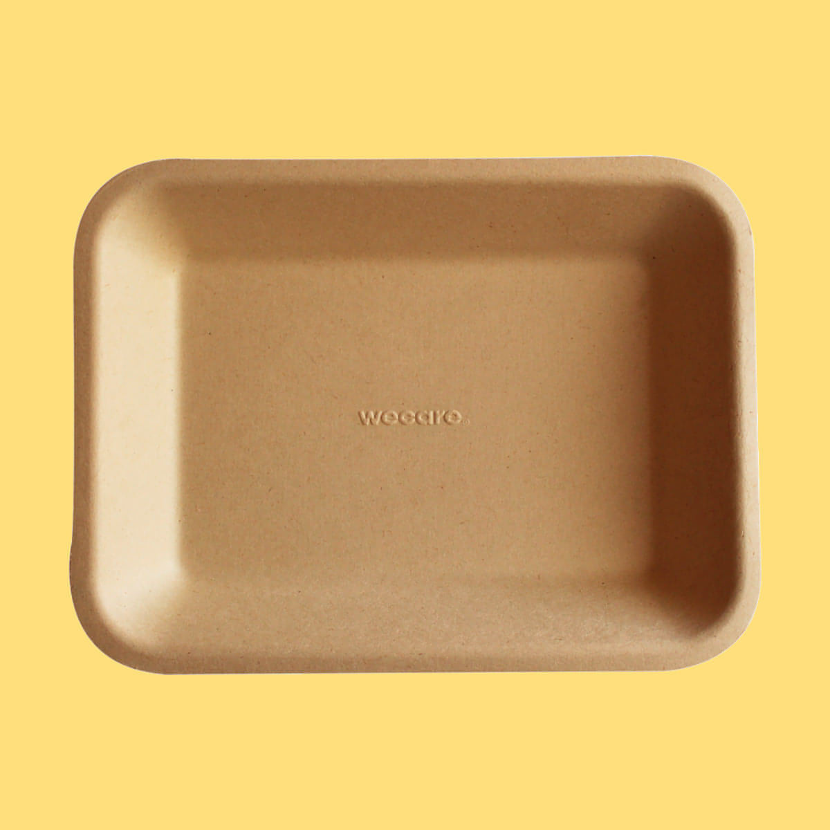 Charola Mediana Biodegradable y Compostable 20x15 cm