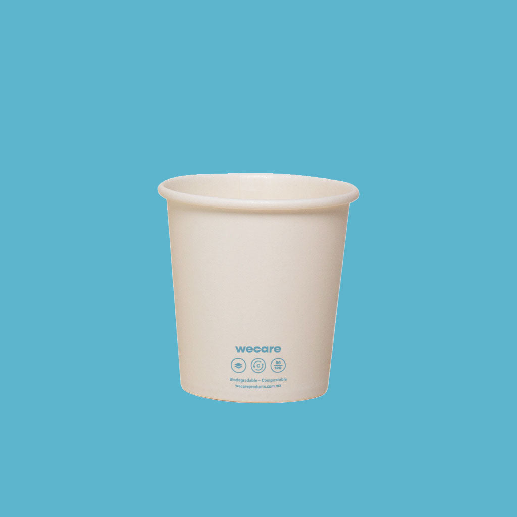 Vaso Térmico Desechable y Biodegradable De 4 oz - We Care